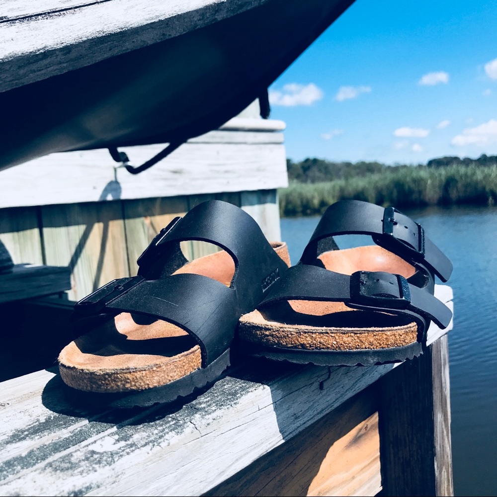 Birkenstock Arizona sandals two straps leather 8